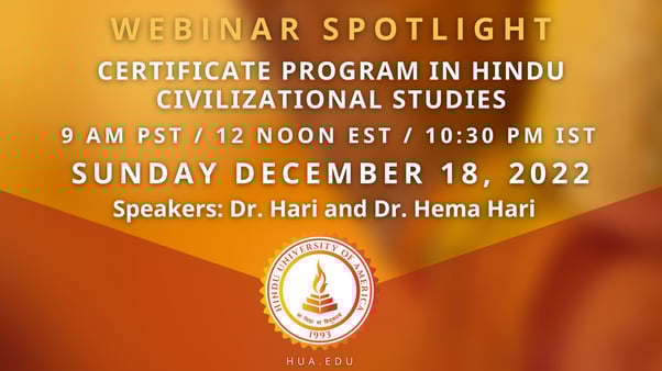 Certificate Program in Hindu Civilizational Studies