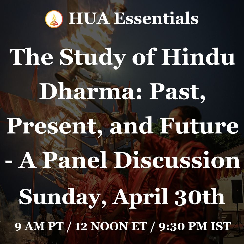 The Study of Hindu Dharma Past, Present and Future - A Panel Discussion