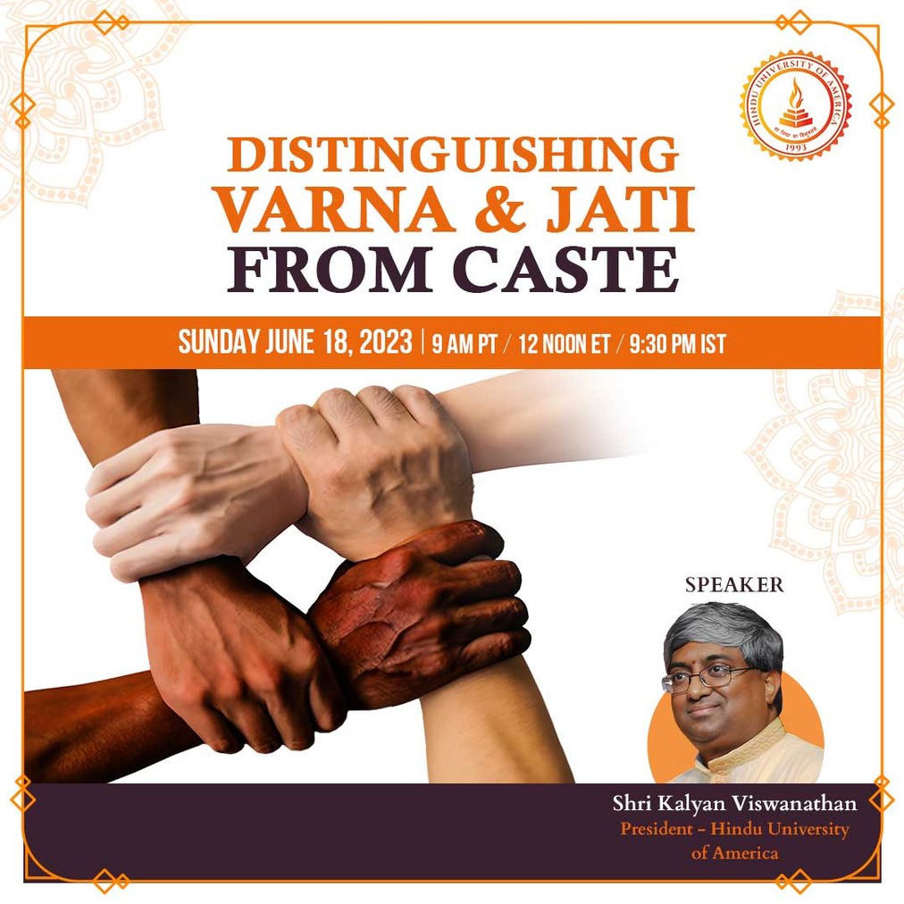 Distinguishing Varna and Jati from Caste