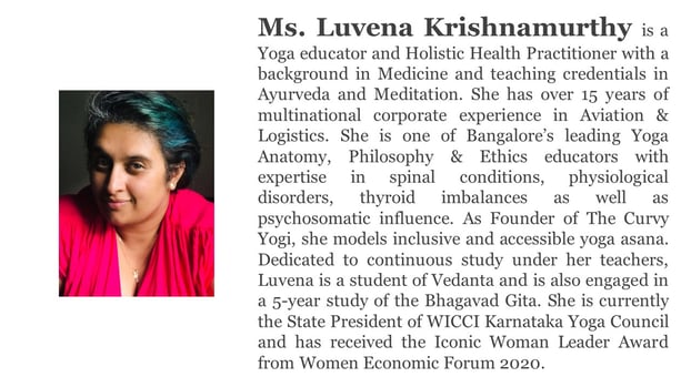 BIO Luvena Krishnamurthy