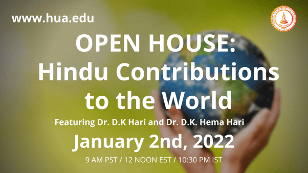 OPEN HOUSE: Hindu Contributions to the World