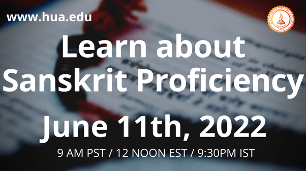 Learn about Sanskrit Proficiency