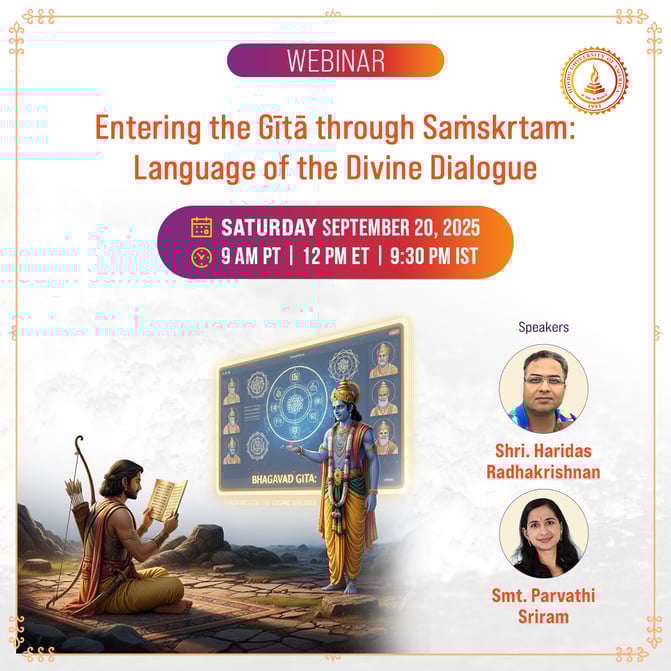 Entering the Gītā through Saṁskrtam_INSTA