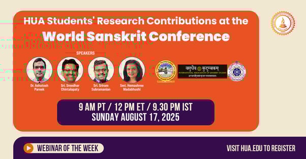 HUA Students' Research Contributions at the World Sanskrit Conference