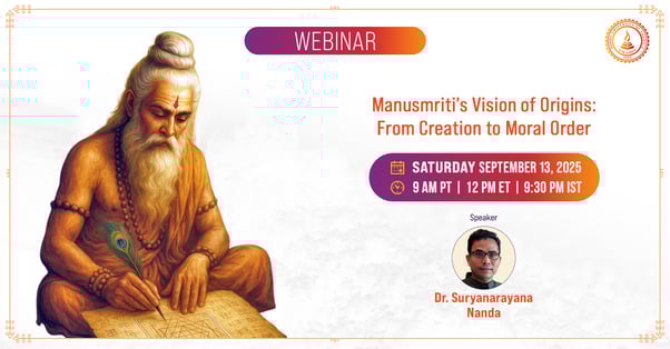 Manusmriti’s Vision of Origins: From Creation to Moral Order
