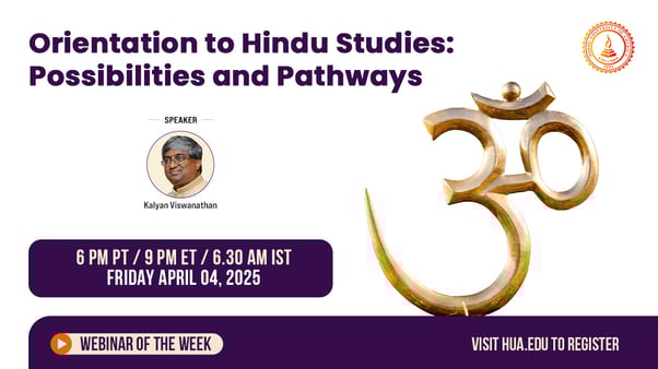 Orientation To Hindu Studies: Possibilities and Pathways