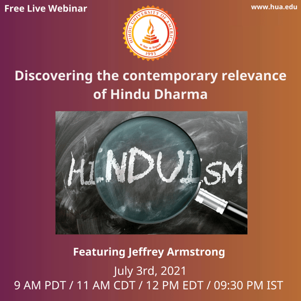 Discovering the Contemporary Relevance of Hindu Dharma